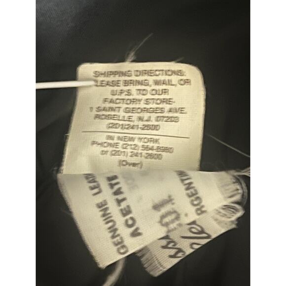 Vintage Simo di Giorgio Leather Jacket Womens Small Black Batwing Bomber 80s S/M - Picture 10 of 16